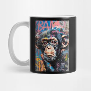 Banksy Graffiti monkey Mug